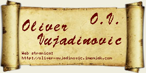 Oliver Vujadinović vizit kartica